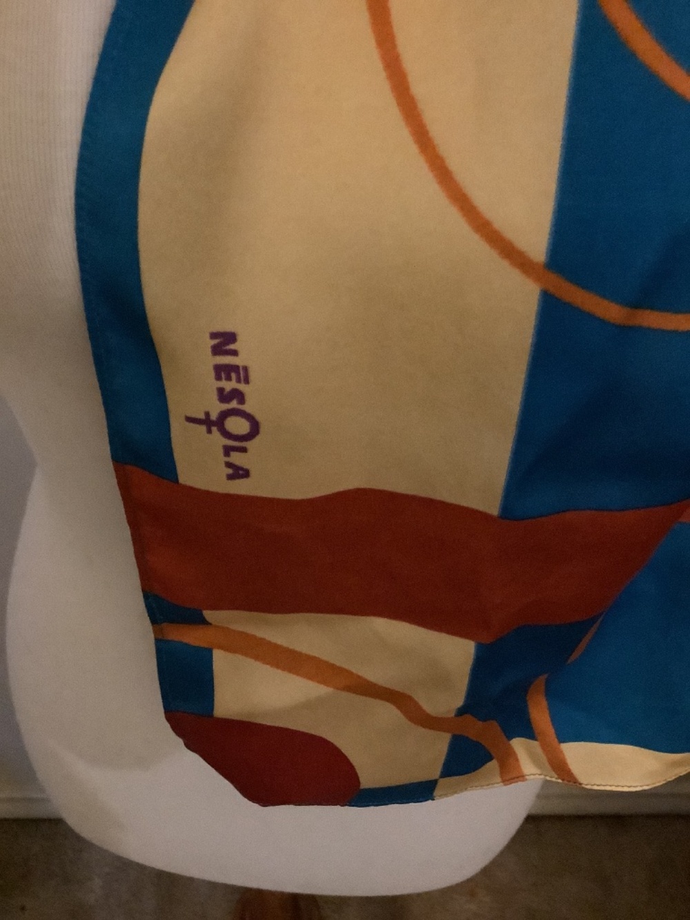 NESOLA Designer High End 100% Silk Charmeuse Scarf - Picture 2 of 5